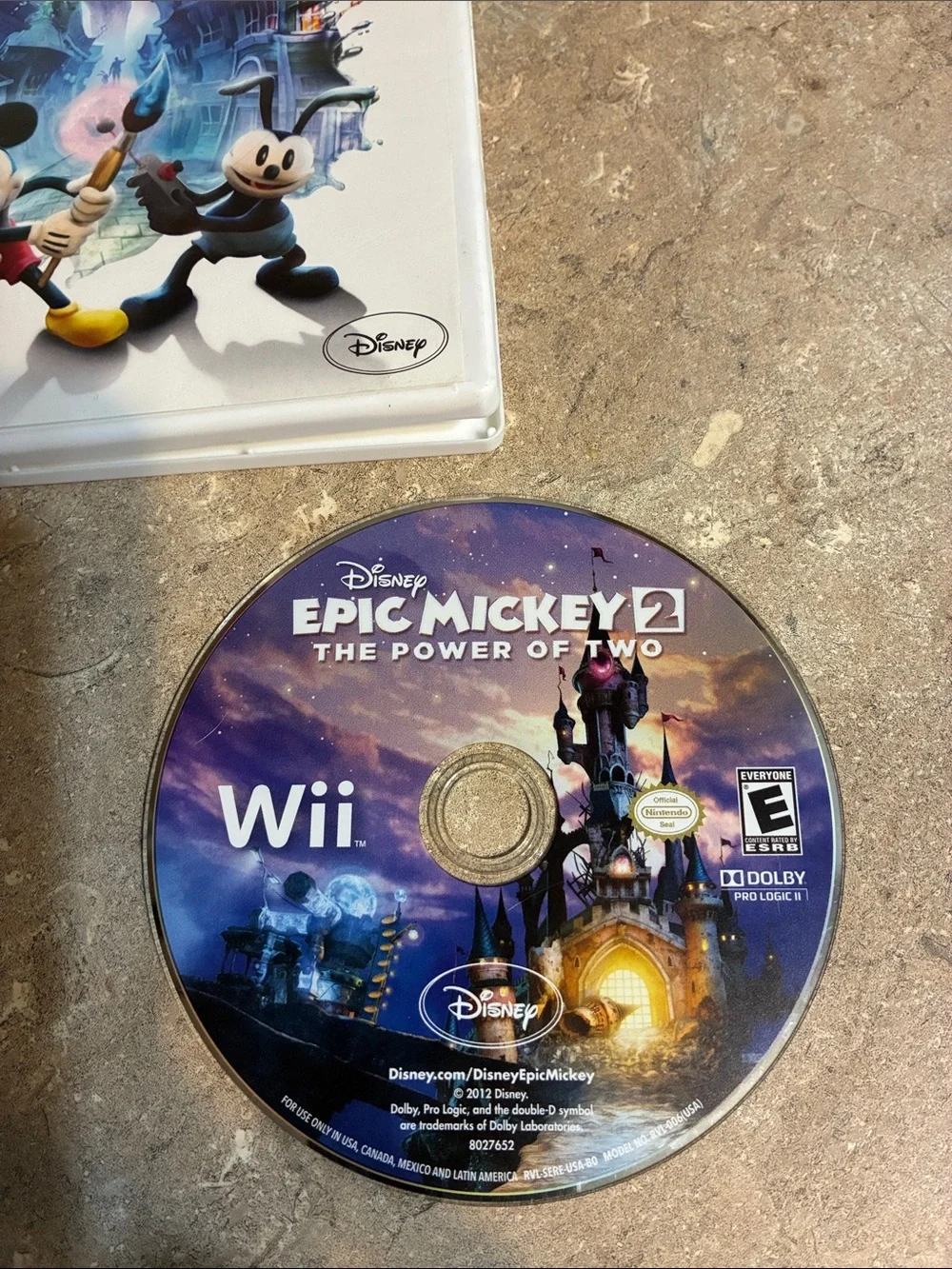 Disney Epic Mickey 2 Wii Game Set — White, Black, Purple Artwork